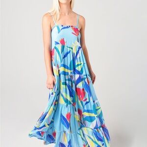 Oliphant Multicolor Floral Maxi Dress